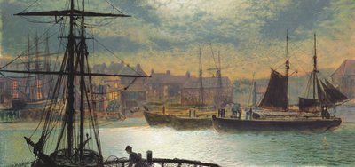 Whitby bei Mondschein, 1876 von John Atkinson Grimshaw